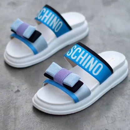 Bright Bow Casual Slippers