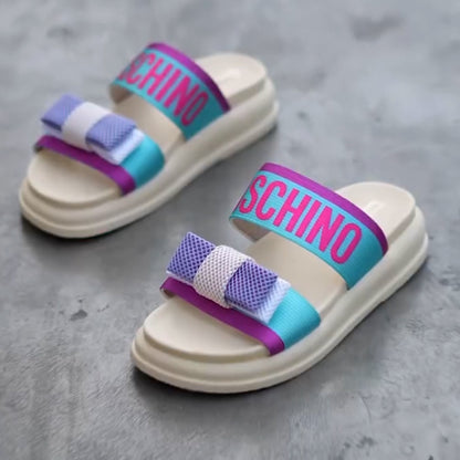 Bright Bow Casual Slippers