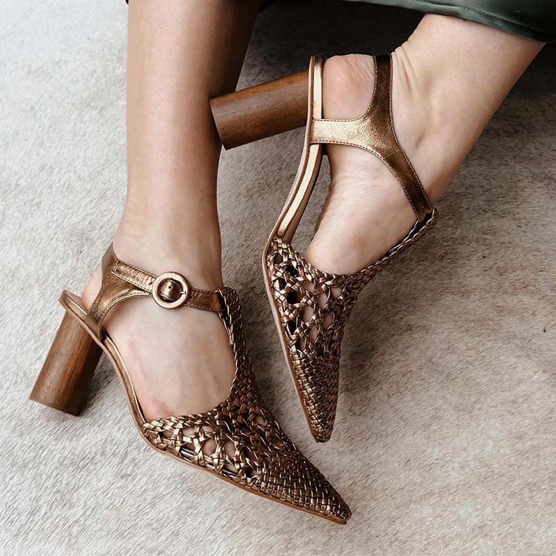 Gold Chic Shoes