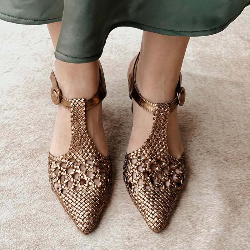 Gold Chic Shoes