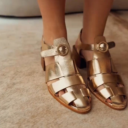 Gold Buckle Shoes