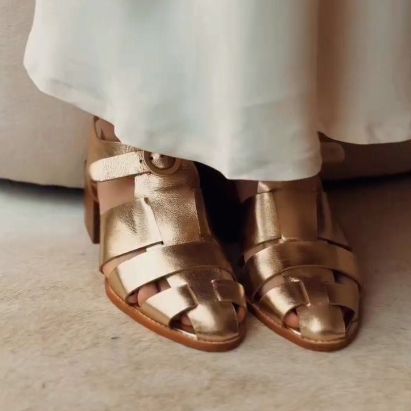 Gold Buckle Shoes