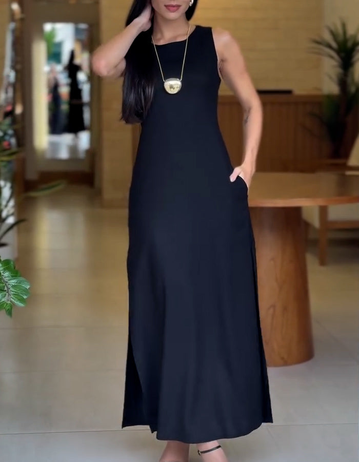 Casual Lace-Up Dress