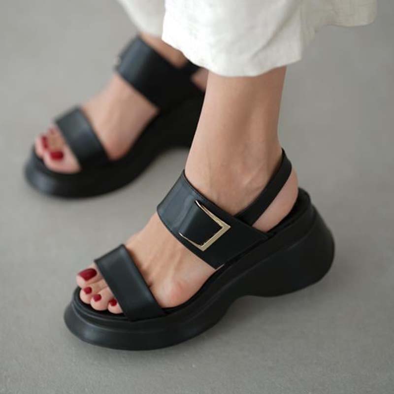Velcro Wedge Sandals