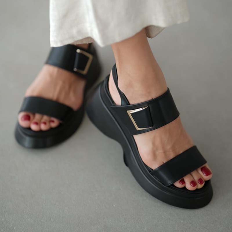 Velcro Wedge Sandals