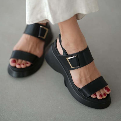 Velcro Wedge Sandals