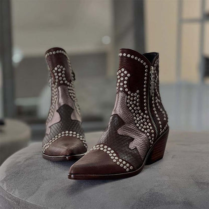 Chic Leather Casual Boots