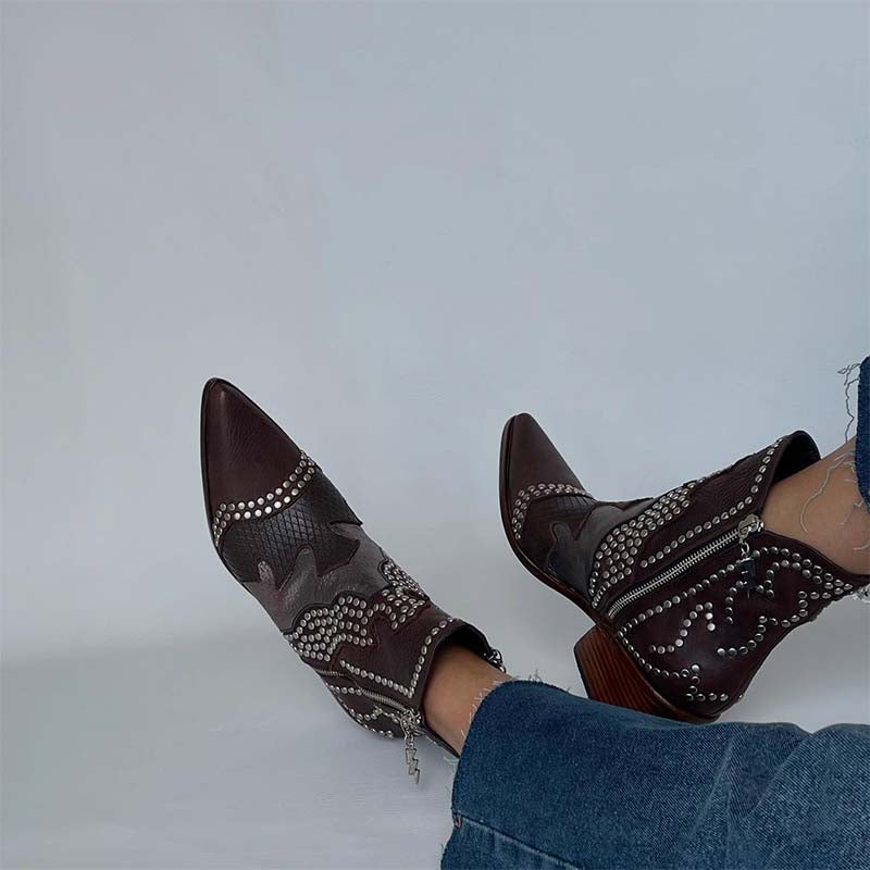 Chic Leather Casual Boots