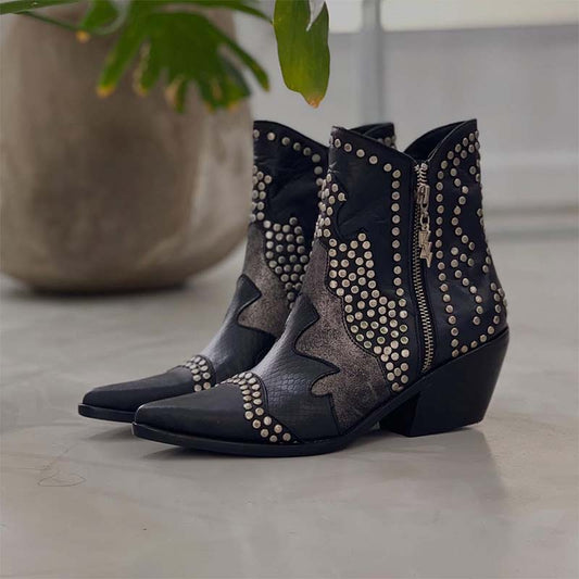 Chic Leather Casual Boots