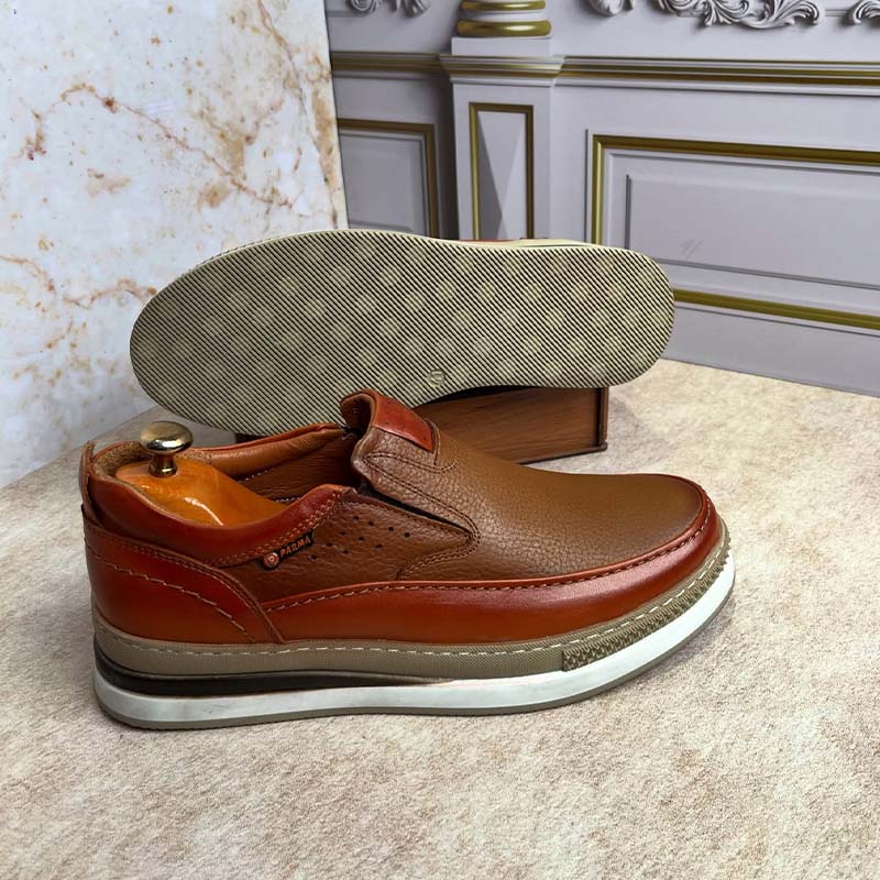 Leather Slip-On Casual Shoes