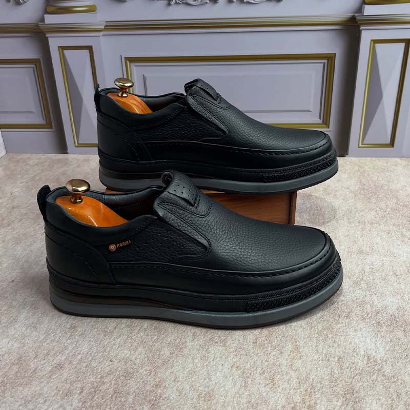 Leather Slip-On Casual Shoes