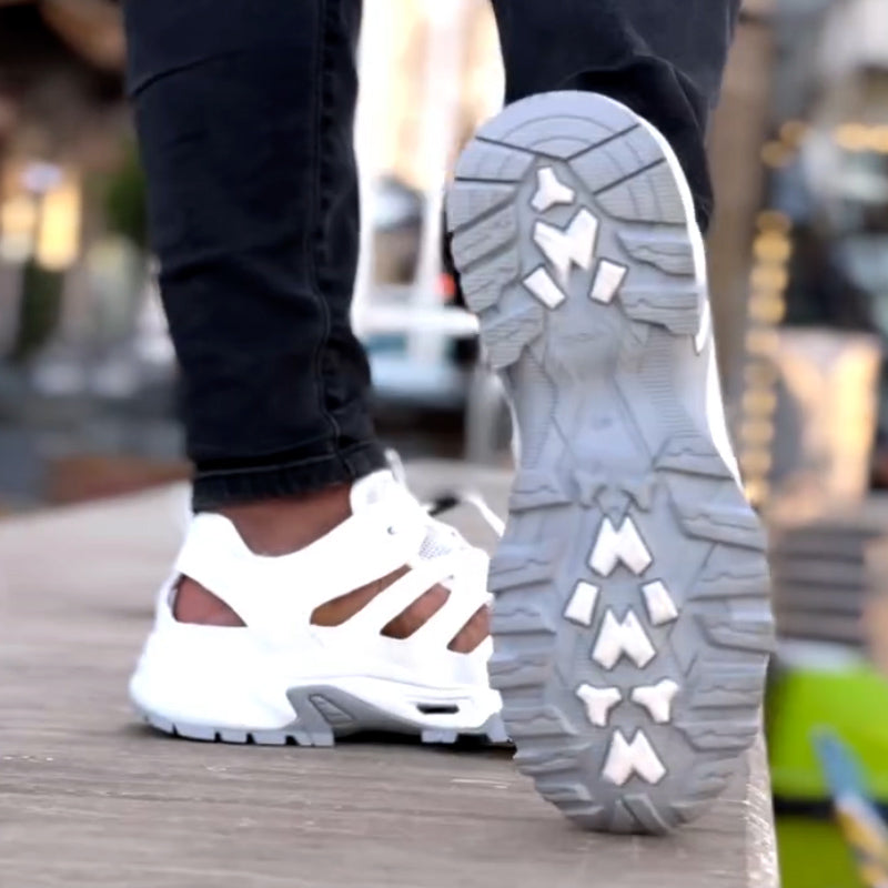White Hollow Non-Slip Sneakers