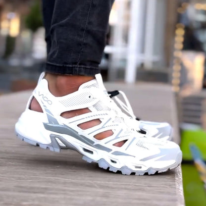 White Hollow Non-Slip Sneakers