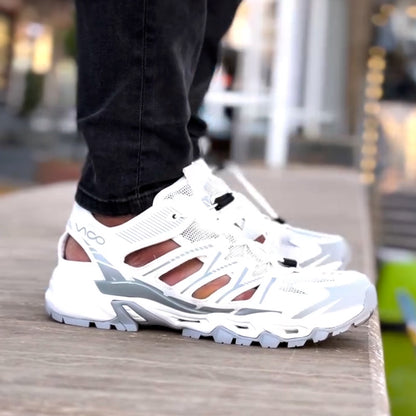 White Hollow Non-Slip Sneakers