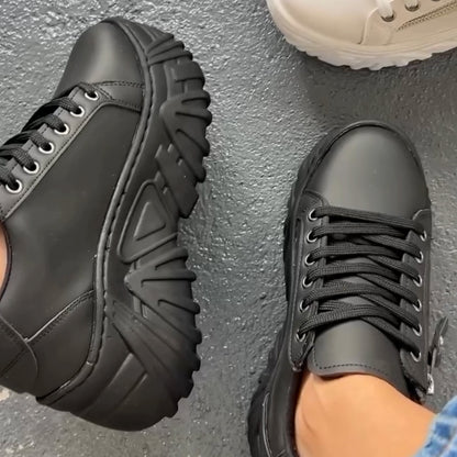Zipper Thick-Sole Sneakers