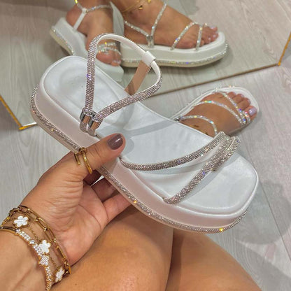 Platform Shiny Sandals
