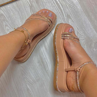 Platform Shiny Sandals