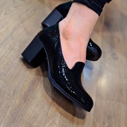 Slip-On Thick-Heel Shoes