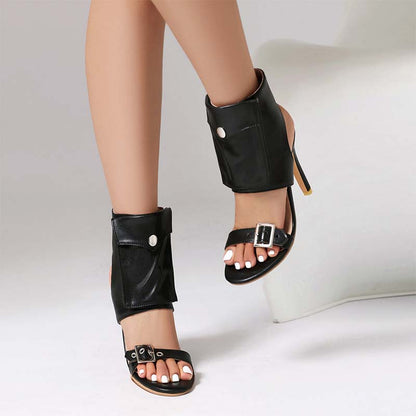 Pockets High-Heel Boots