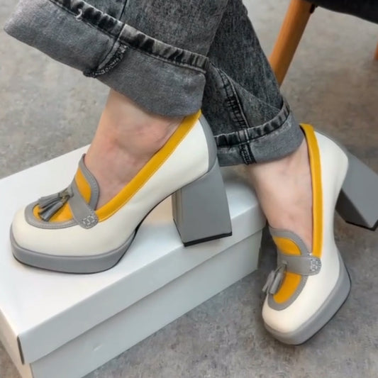 Casual Thick-Heel Shoes