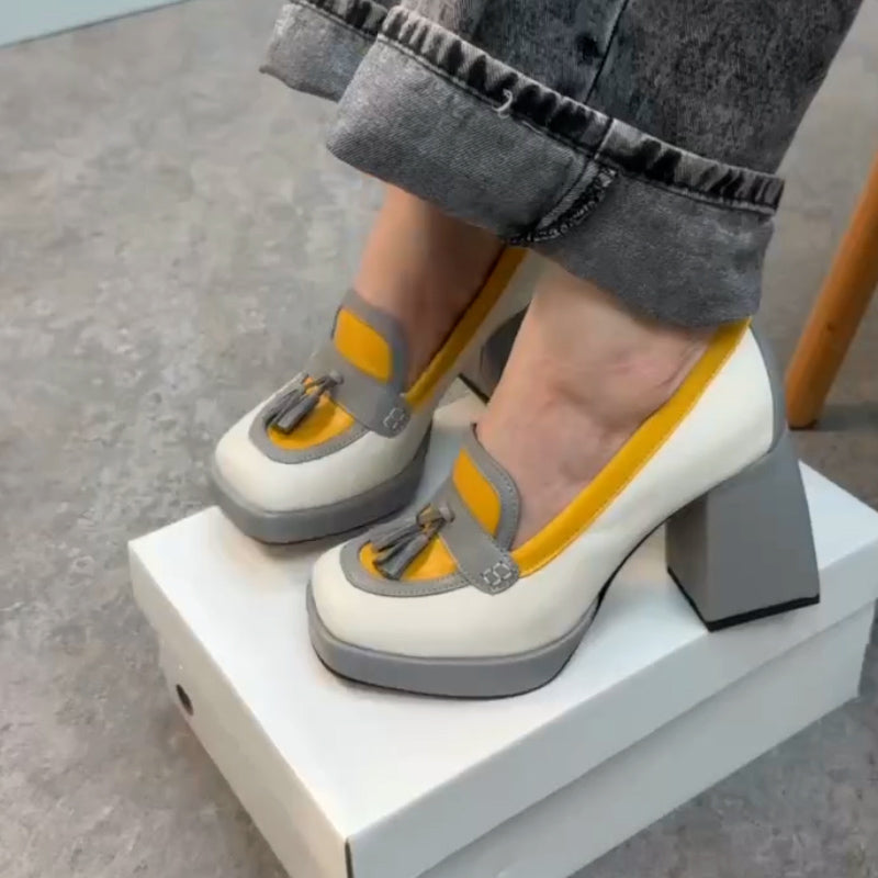 Casual Thick-Heel Shoes