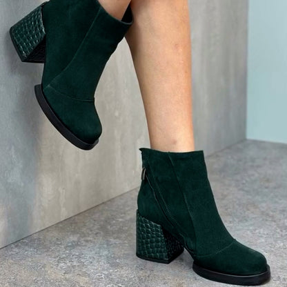 Dark Green Boots