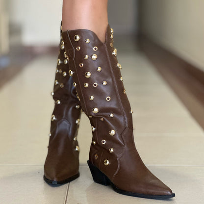 Rivet Long Boots
