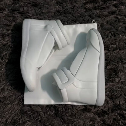 White Velcro Soft Boots