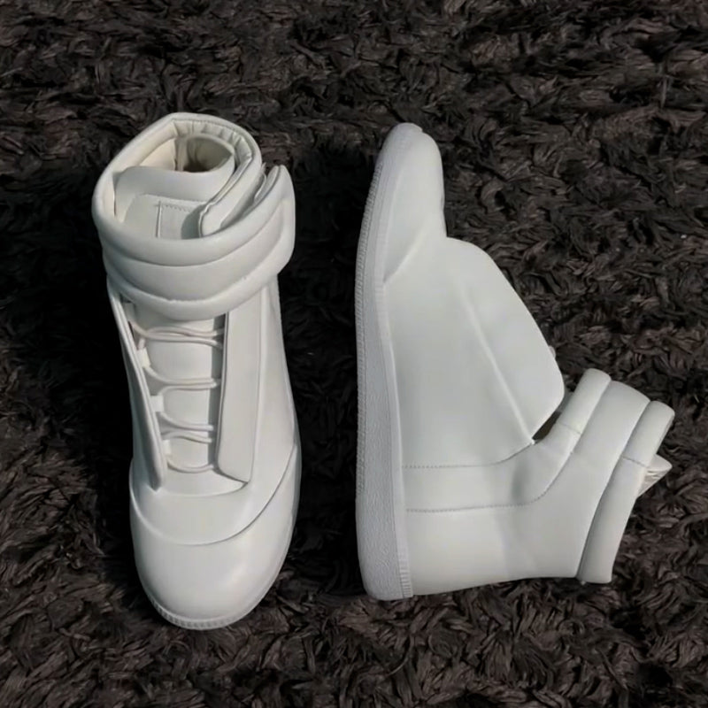 White Velcro Soft Boots