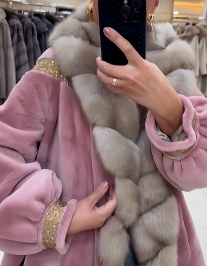 Pink Fur Soft Coat