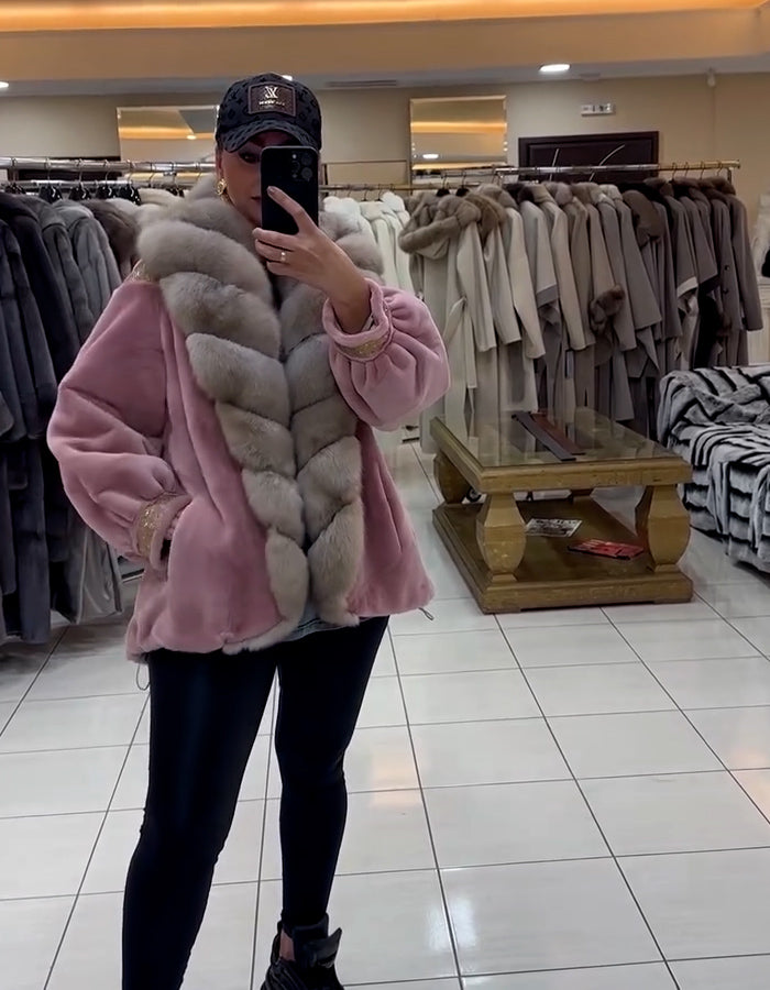 Pink Fur Soft Coat