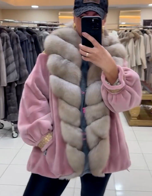 Pink Fur Soft Coat