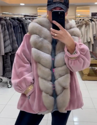Pink Fur Soft Coat
