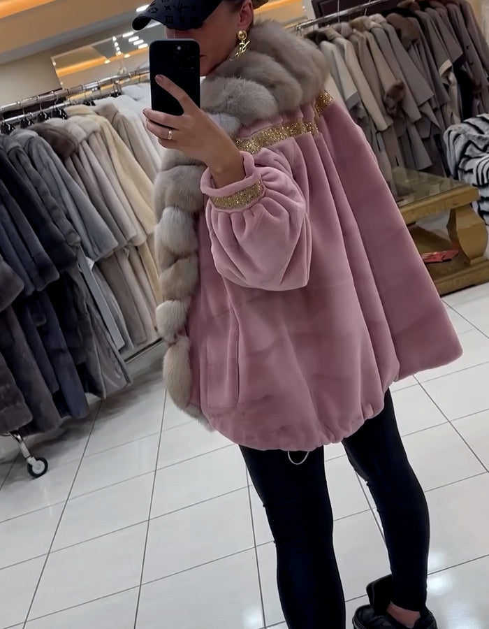 Pink Fur Soft Coat