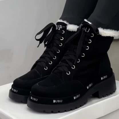 Fleece-Lined Warm Martin Boots