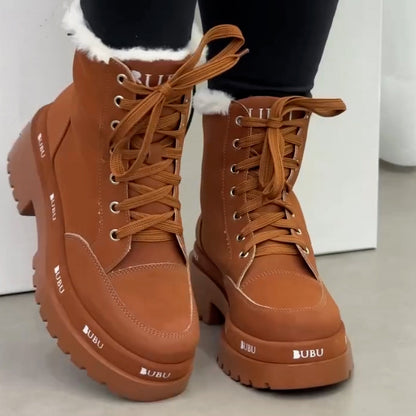 Fleece-Lined Warm Martin Boots