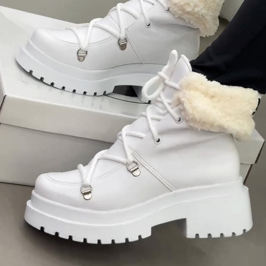 Solid Color Short Boots