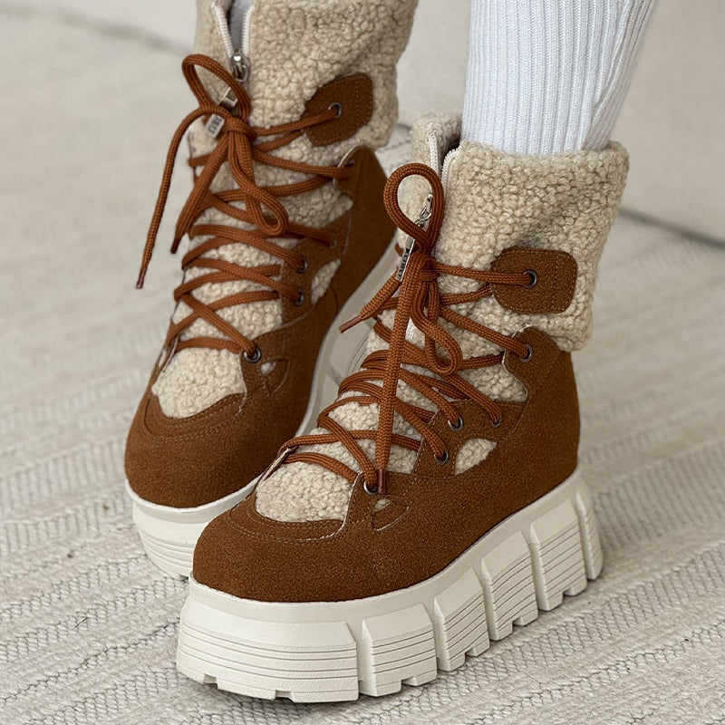 Warm Fur Platform Boots