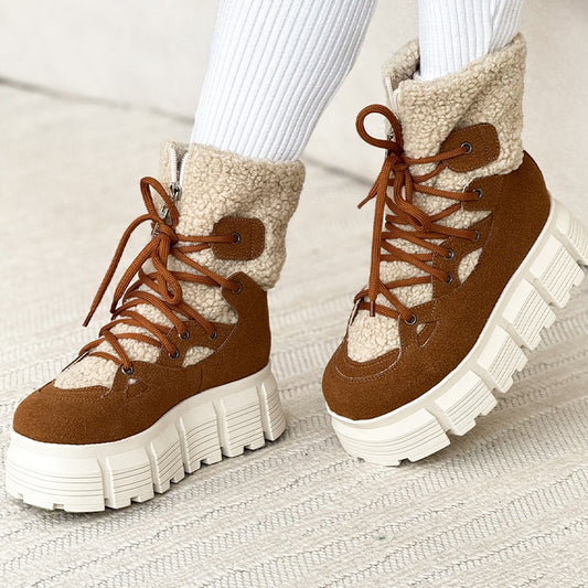Warm Fur Platform Boots