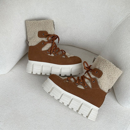 Warm Fur Platform Boots