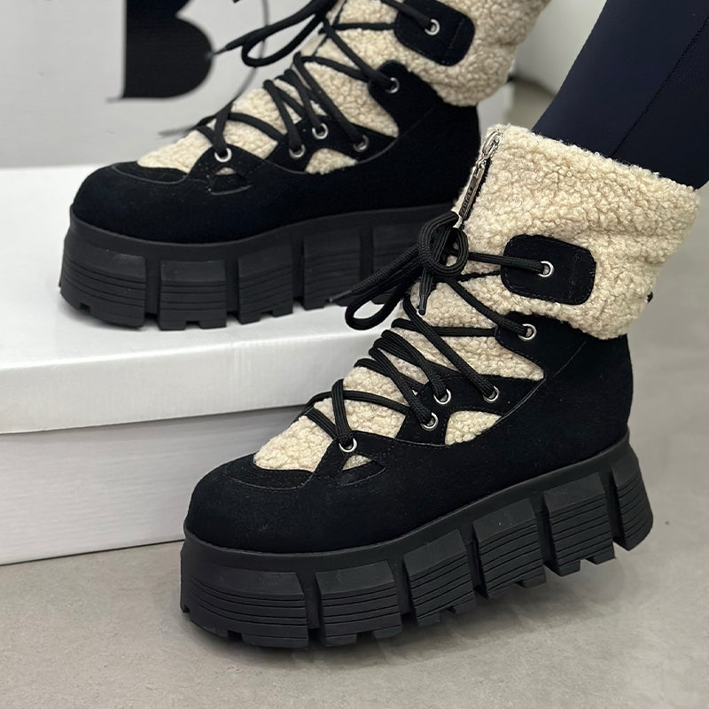Warm Fur Platform Boots