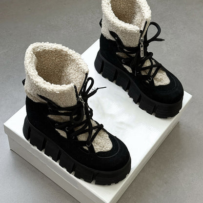 Warm Fur Platform Boots