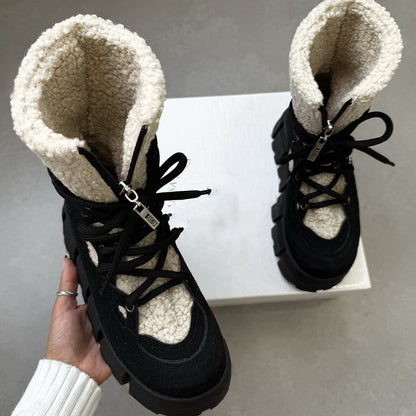 Warm Fur Platform Boots