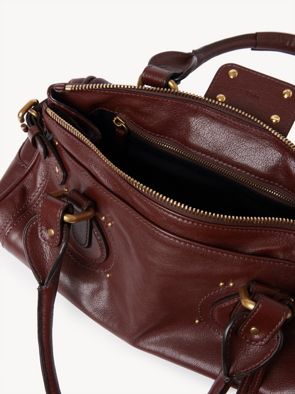 Leather Padlock Shoulder Bag