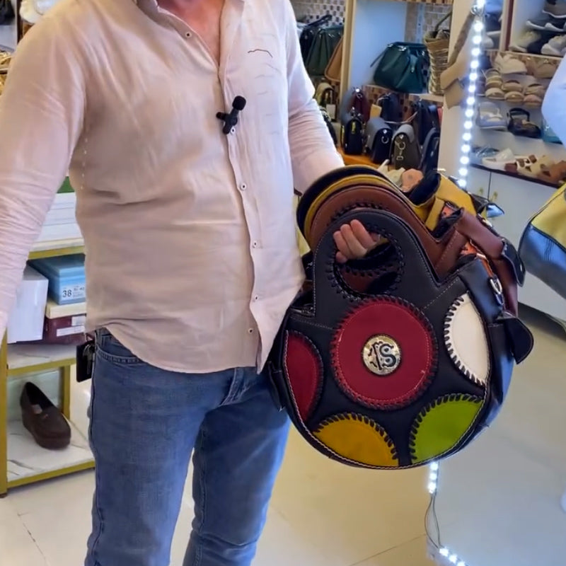 Patchwork Cylinder Bag