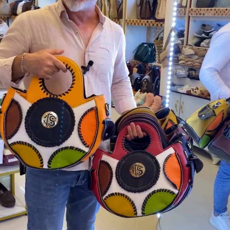 Patchwork Cylinder Bag