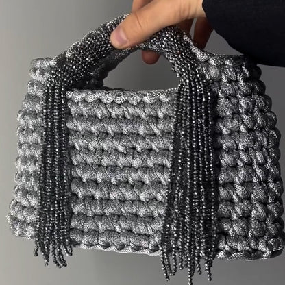 Silver Fringe Bag