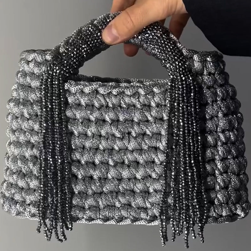 Silver Fringe Bag