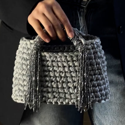 Silver Fringe Bag