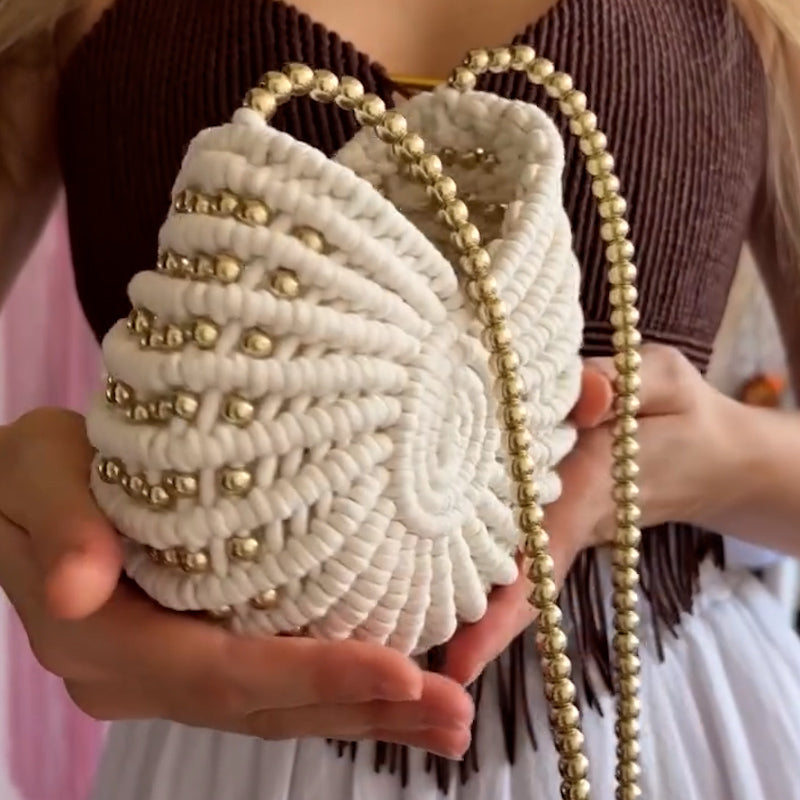 Handmade White Chic Bag